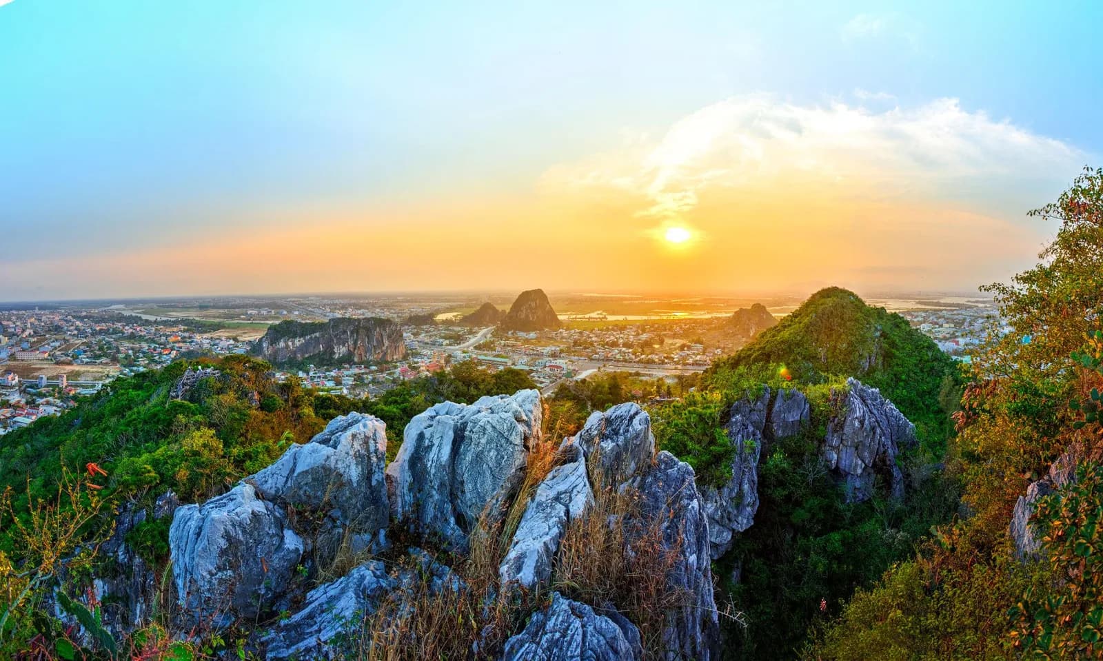 Sunrise over Marble Mountains, Da Nang