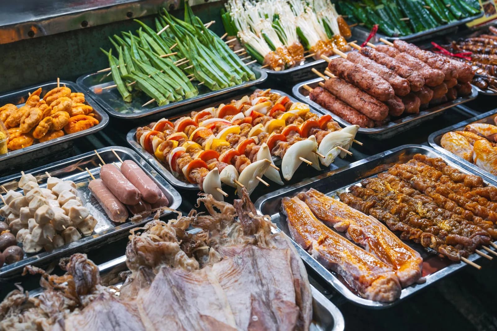 Grilled street food at Son Tra Night Market